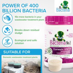 Bio-enzymatic cleaner for your Domestic WWTP (wastewater treatment plant) 500g