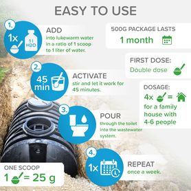 Bio-enzymatic cleaner for your Domestic WWTP (wastewater treatment plant) 500g