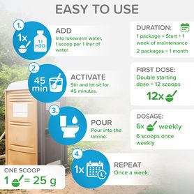 Bio-enzymatic cleaner for your LATRINE (ECOLOGICAL TOILET) 500g