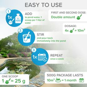 Bio-enzymatic cleaner for your garden POND (summer) 500g