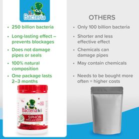 Bio-enzymatic cleaner for your SIPHON and WASTE PIPES 500g